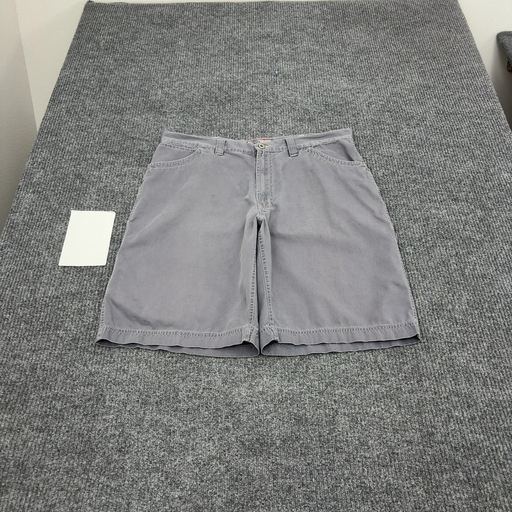 Old Navy Carpenter Shorts Mens 38 Grey Cotton Utility Baggy Skate Streetwear